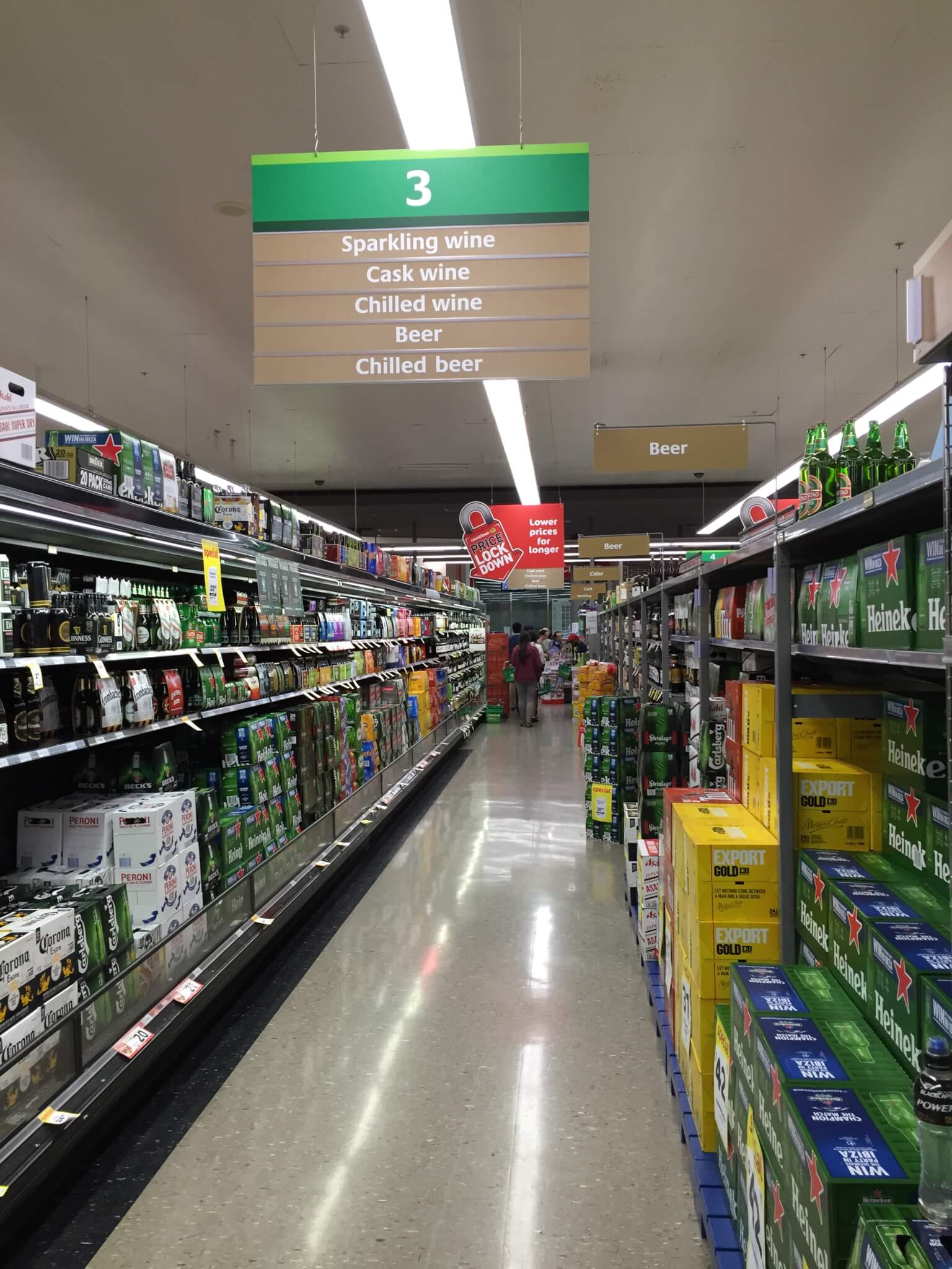 Countdown Alcohol Aisle