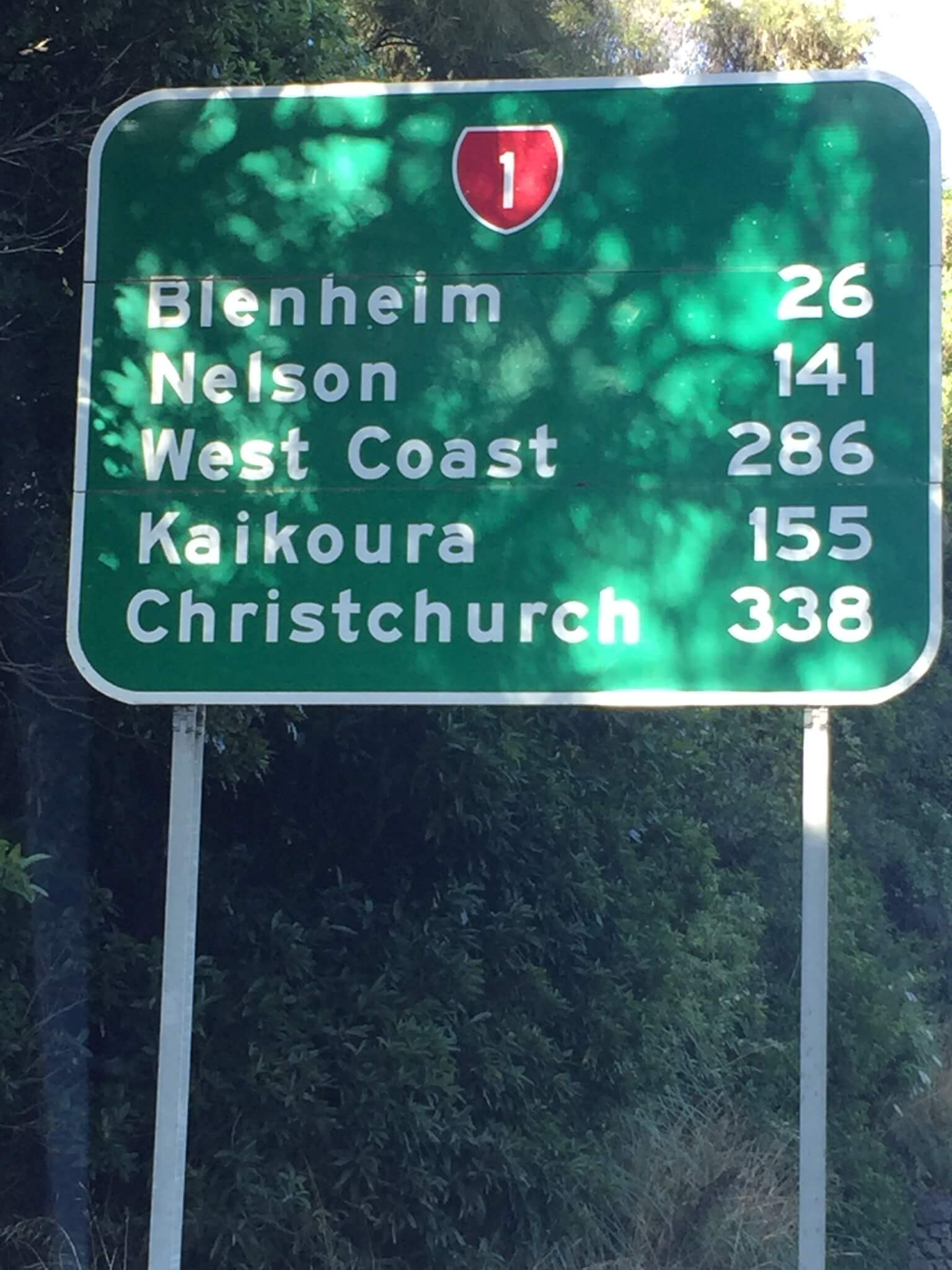 338km to Christchurch