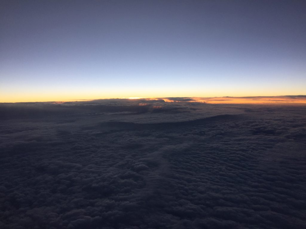 Clouds over the Pacific