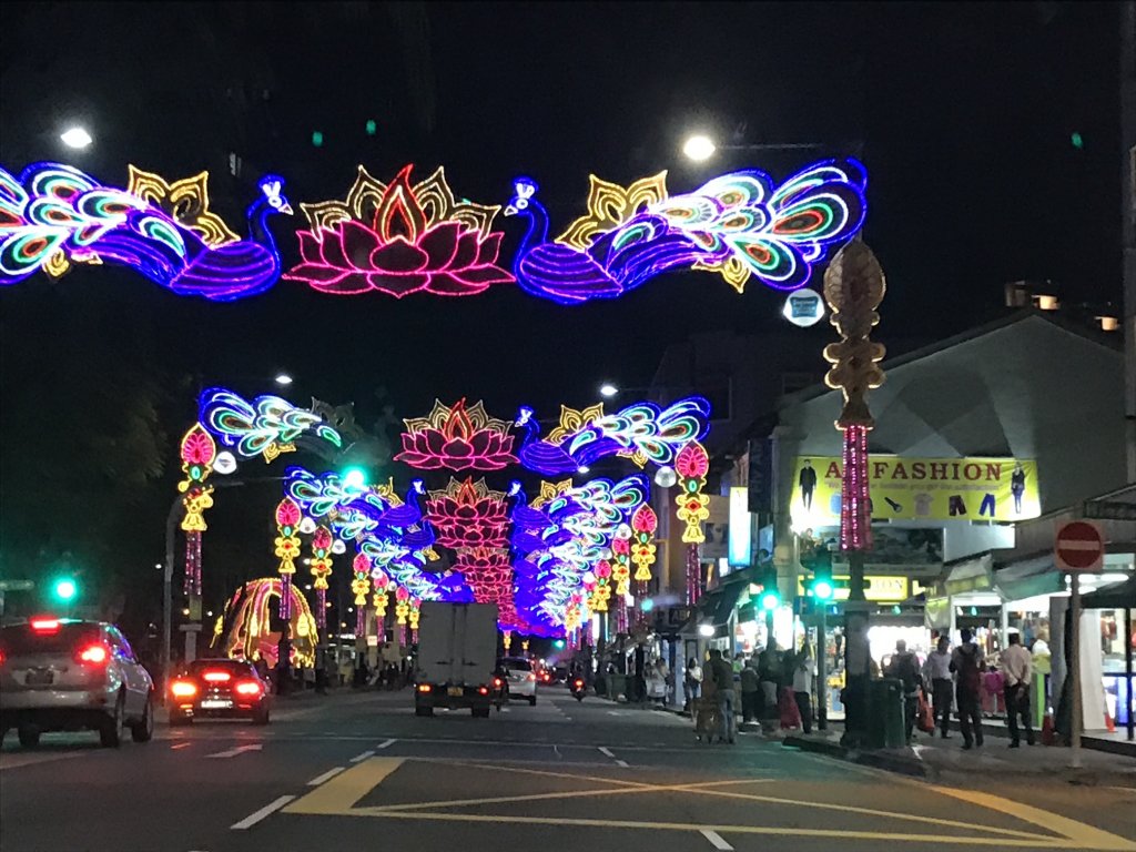 Deepavali Lights on Serangoon Road Little India Singapore